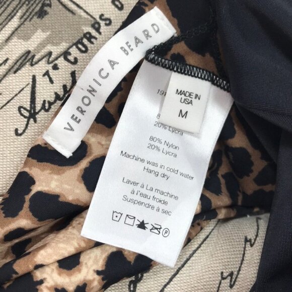 Veronica Beard Catarina Bandeau Bikini Top In Leopard - Picture 5 of 8